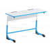 Стол ученический 2- местный на плоскоовальной трубе
