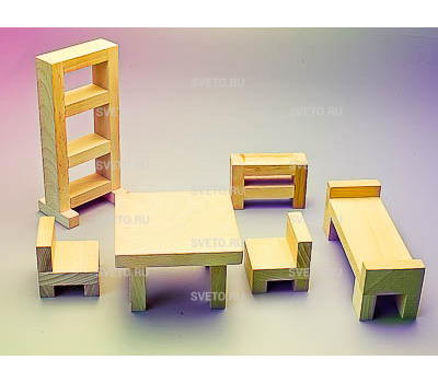 Игровой набор Фребеля "Мебель для кукольного домика"