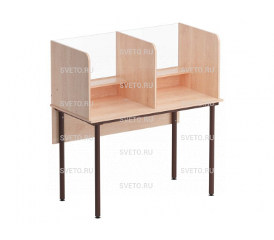 Стол для лингафонного кабинета со стеклом