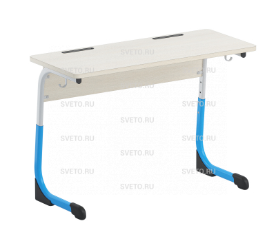 Стол ученический на плоскоовальной трубе. Рост 3-5; 5-7